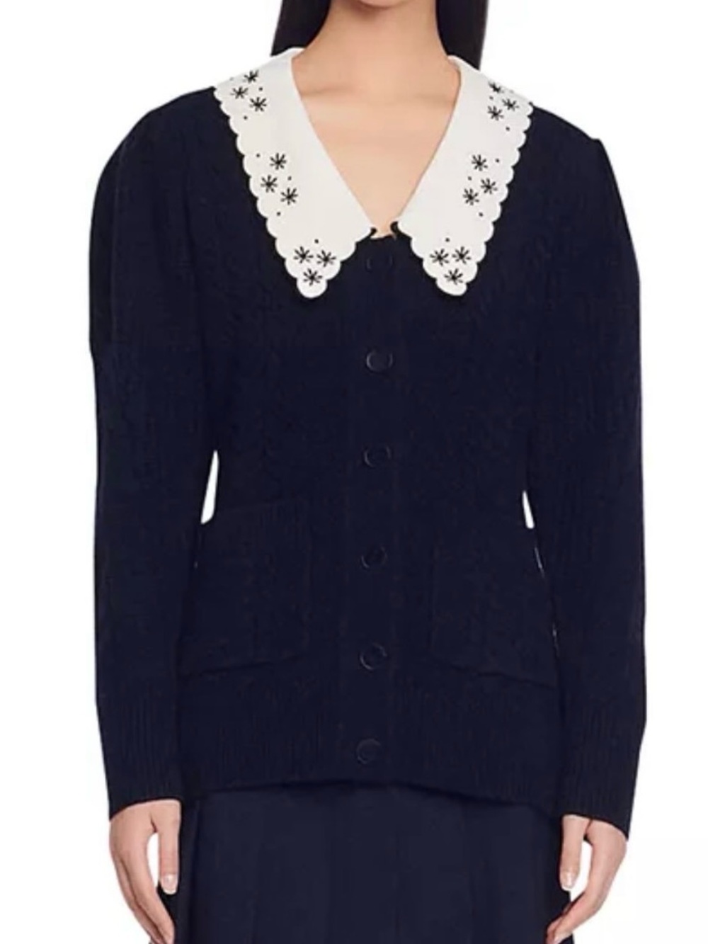 Sandro
Porcelaine Collared Cardigan